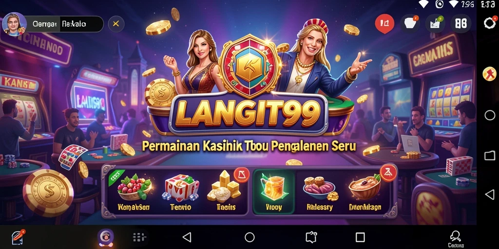 Tampilan menarik dari gameplay LANGIT99 yang seru di kasino digital.
