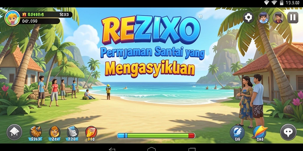 Tampilan gameplay <strong>REZIXO</strong> yang menarik dan mengasyikkan.