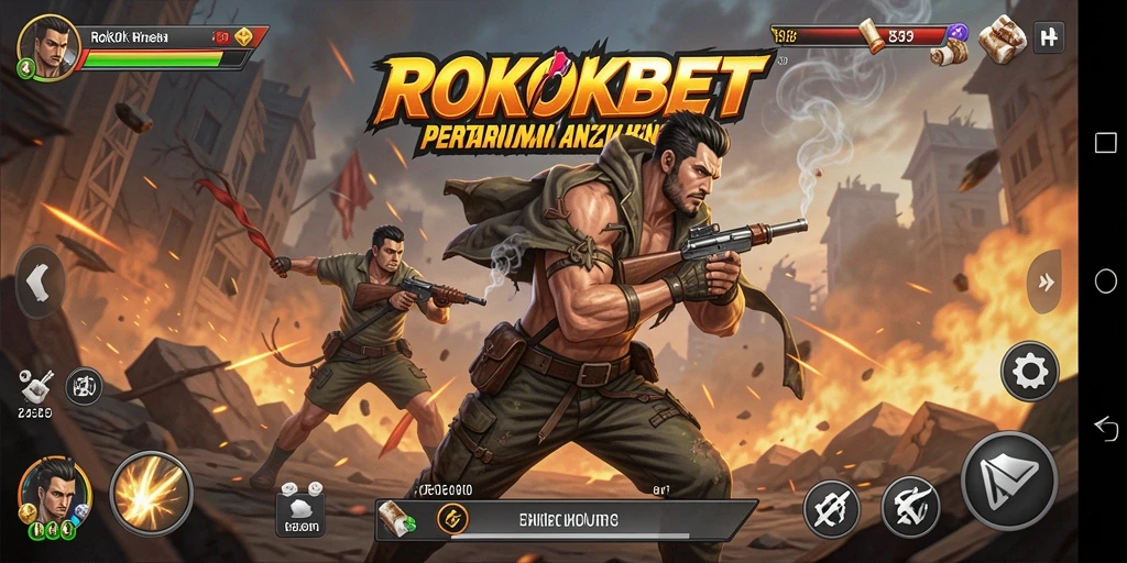 Tampilan seru gameplay ROKOKBET yang memukau.